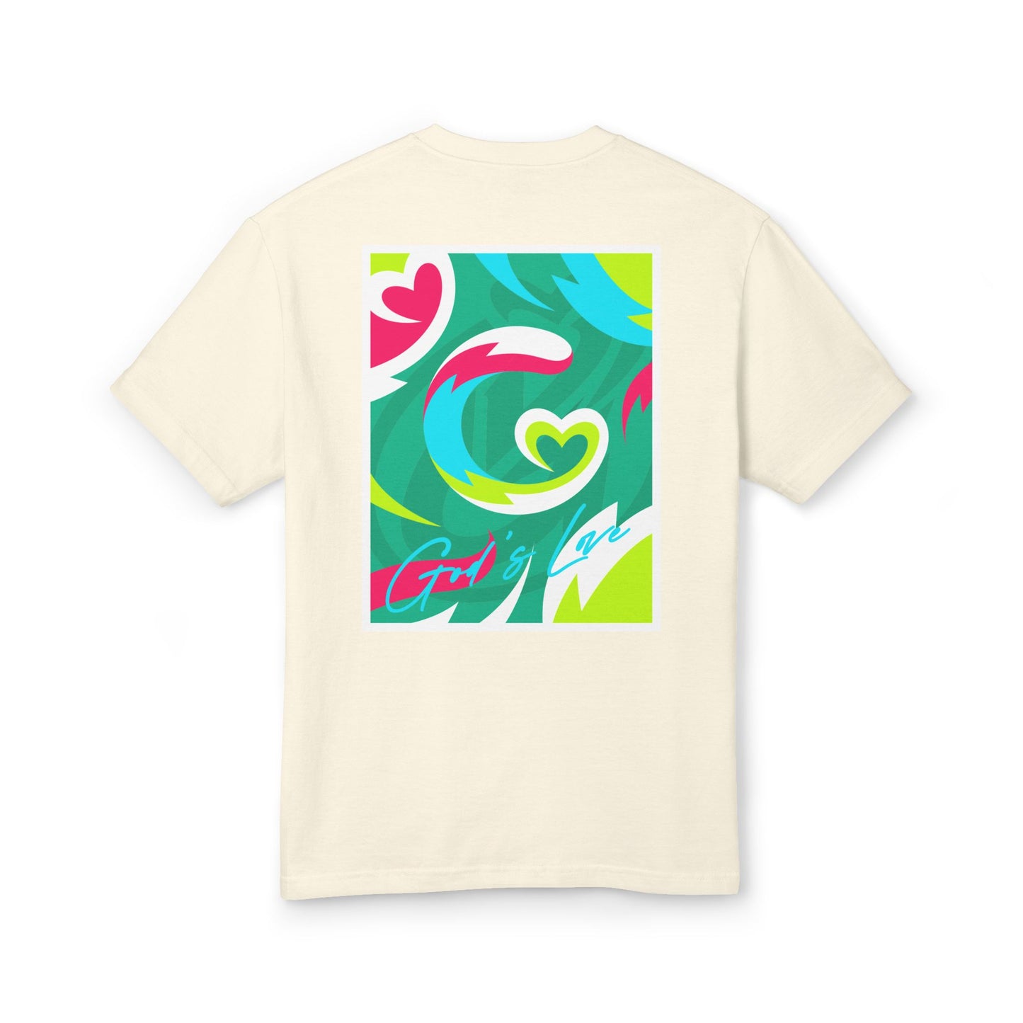 Love Abstract Graphic Tee - Unisex Heavyweight Cotton T-Shirt