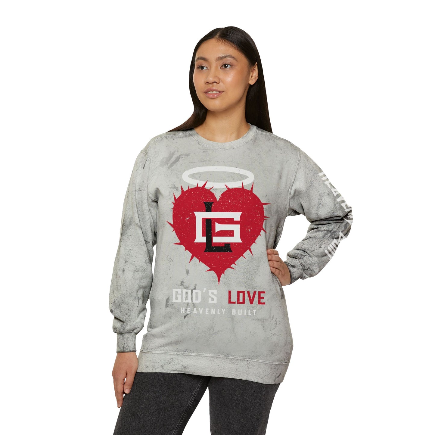 God's Love Distressed Crewneck Sweatshirt