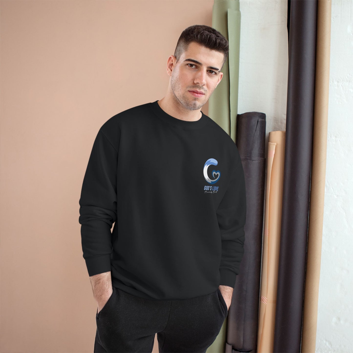 God's Love Champion Sweatshirt - Cozy and Inspirational Pullover