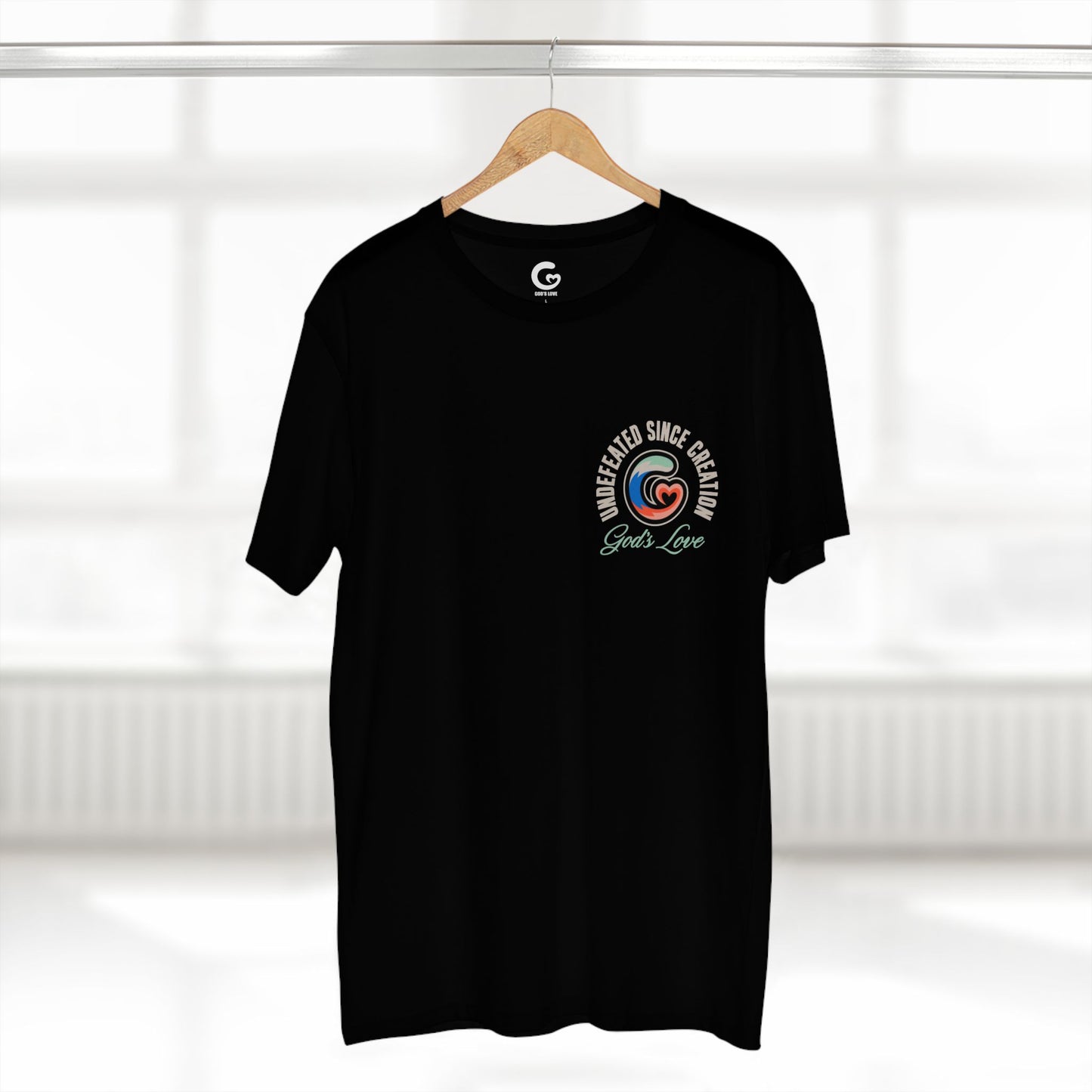 God's Love Graphic Tee | Undefeated Since Creation, Casual Wear, Gift for Him/Her, Shirt, Faith-based Apparel