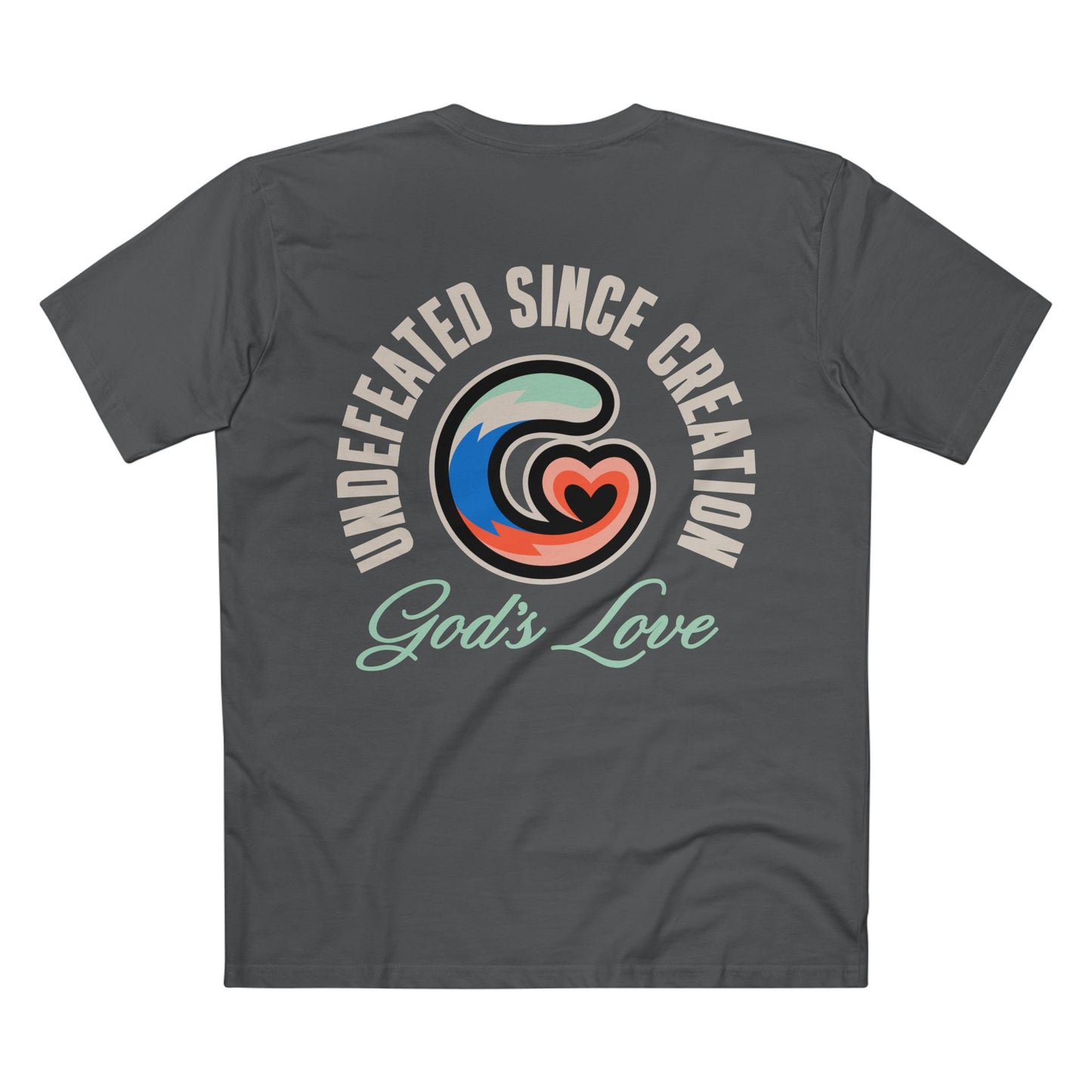 God's Love Graphic Tee | Undefeated Since Creation, Casual Wear, Gift for Him/Her, Shirt, Faith-based Apparel