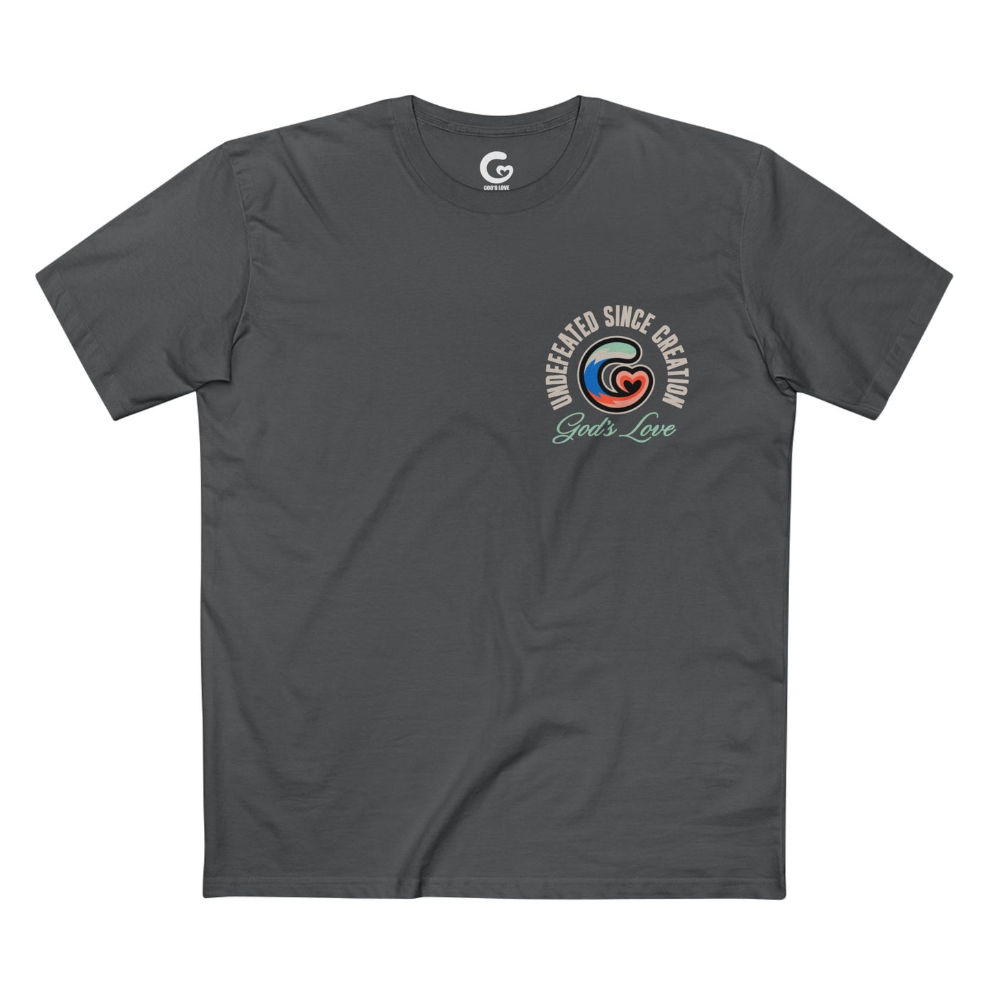 God's Love Graphic Tee | Undefeated Since Creation, Casual Wear, Gift for Him/Her, Shirt, Faith-based Apparel