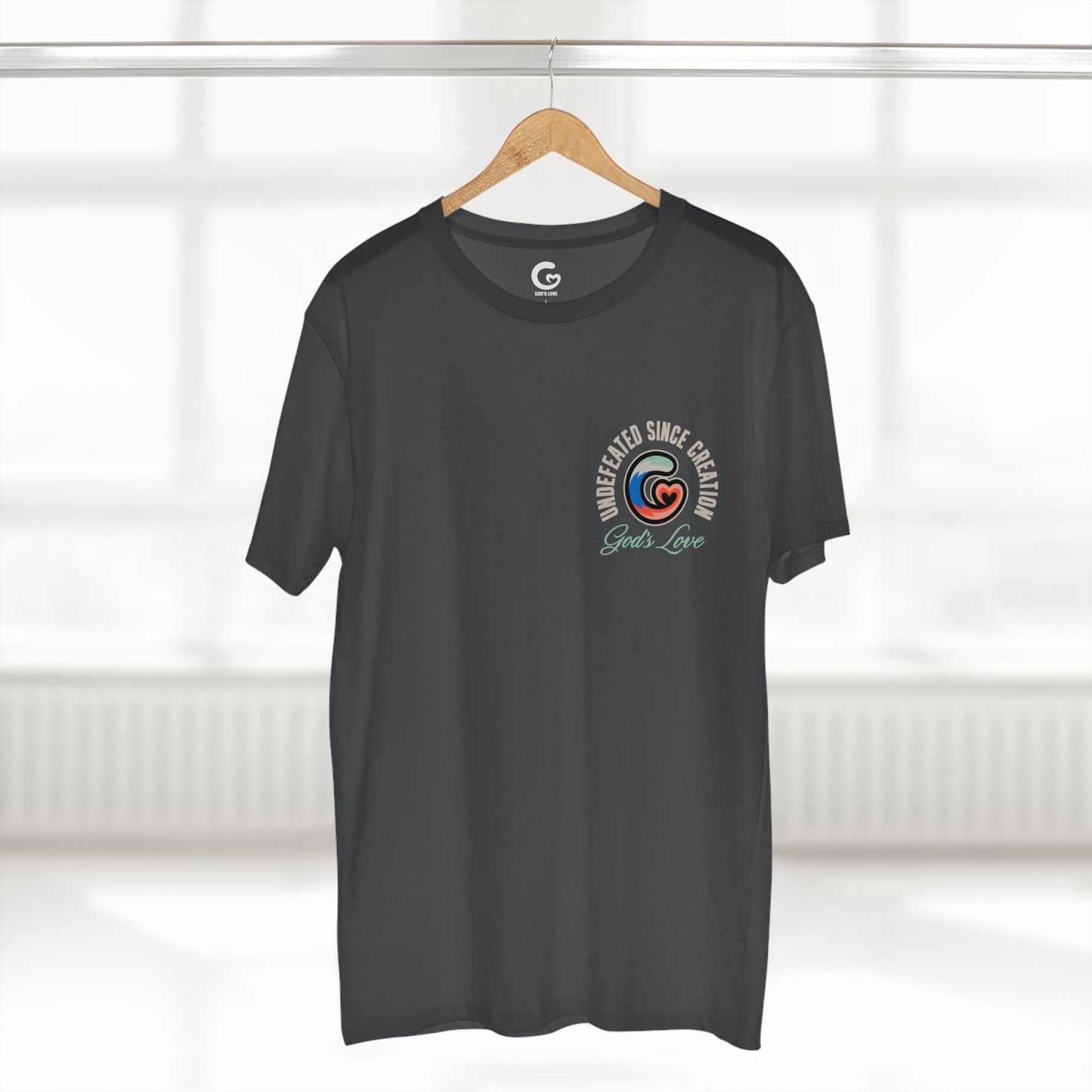 God's Love Graphic Tee | Undefeated Since Creation, Casual Wear, Gift for Him/Her, Shirt, Faith-based Apparel