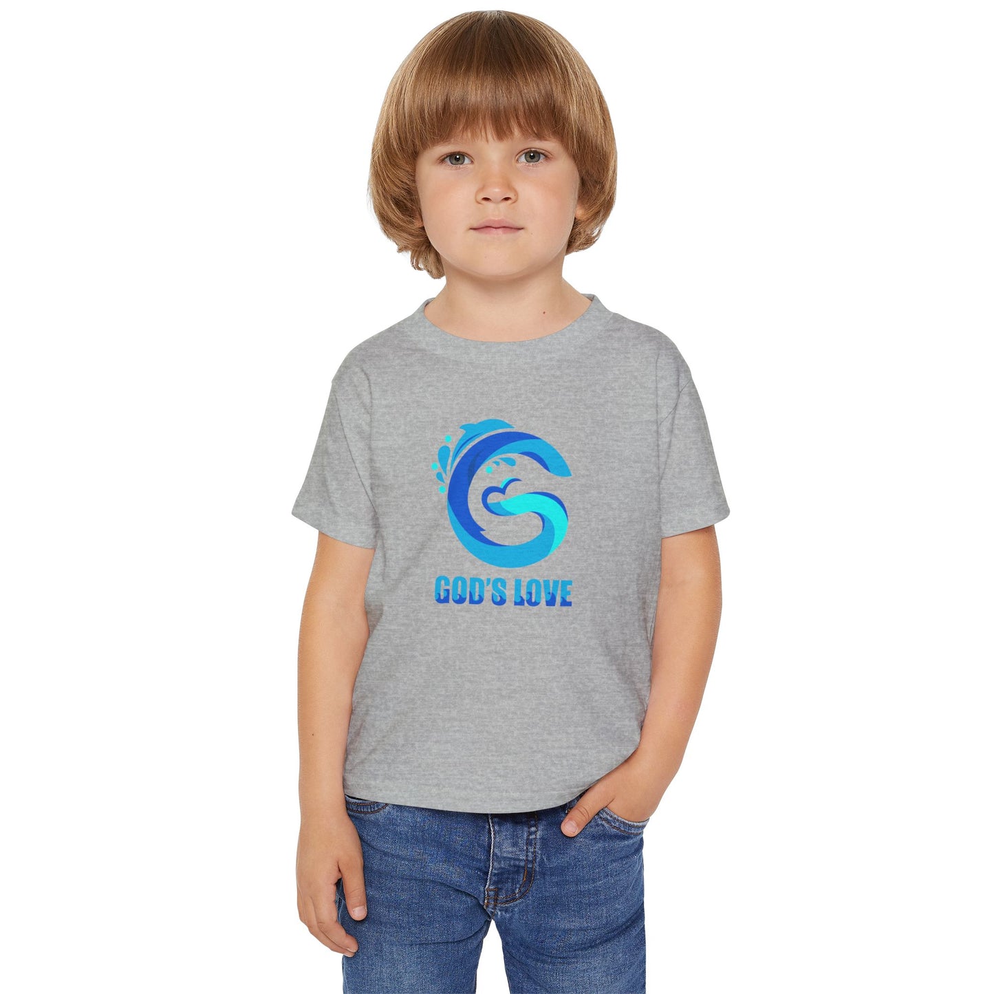 God's Love living Water T-Shirt - Heavy Cotton™ Cute Kids Tee