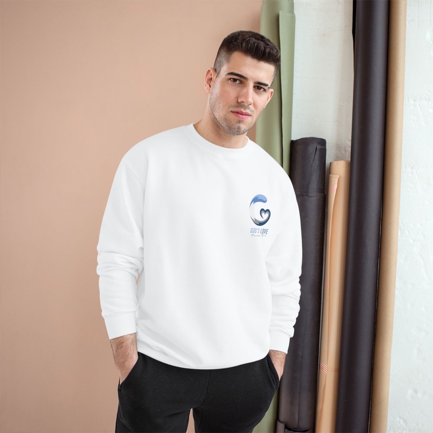 God's Love Champion Sweatshirt - Cozy and Inspirational Pullover