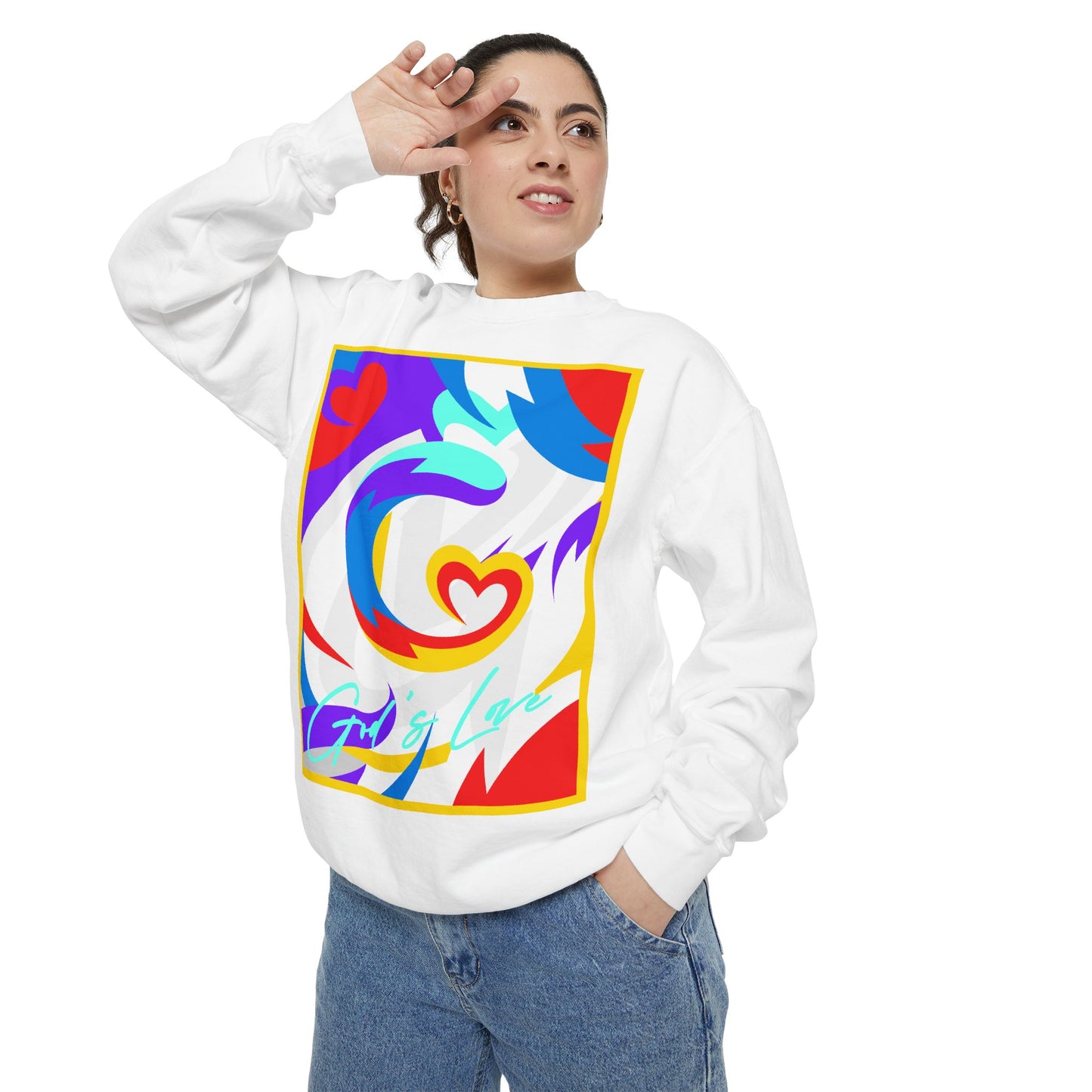 Love Abstract Graphic Unisex Sweatshirt