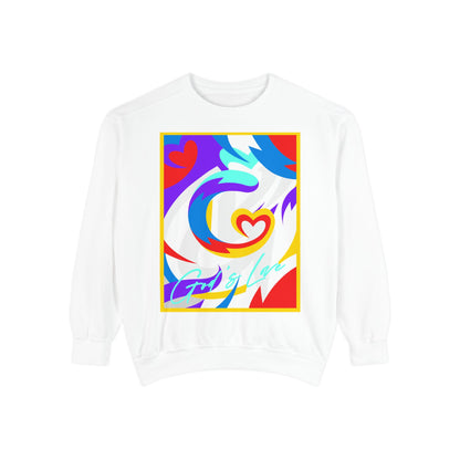 Love Abstract Graphic Unisex Sweatshirt