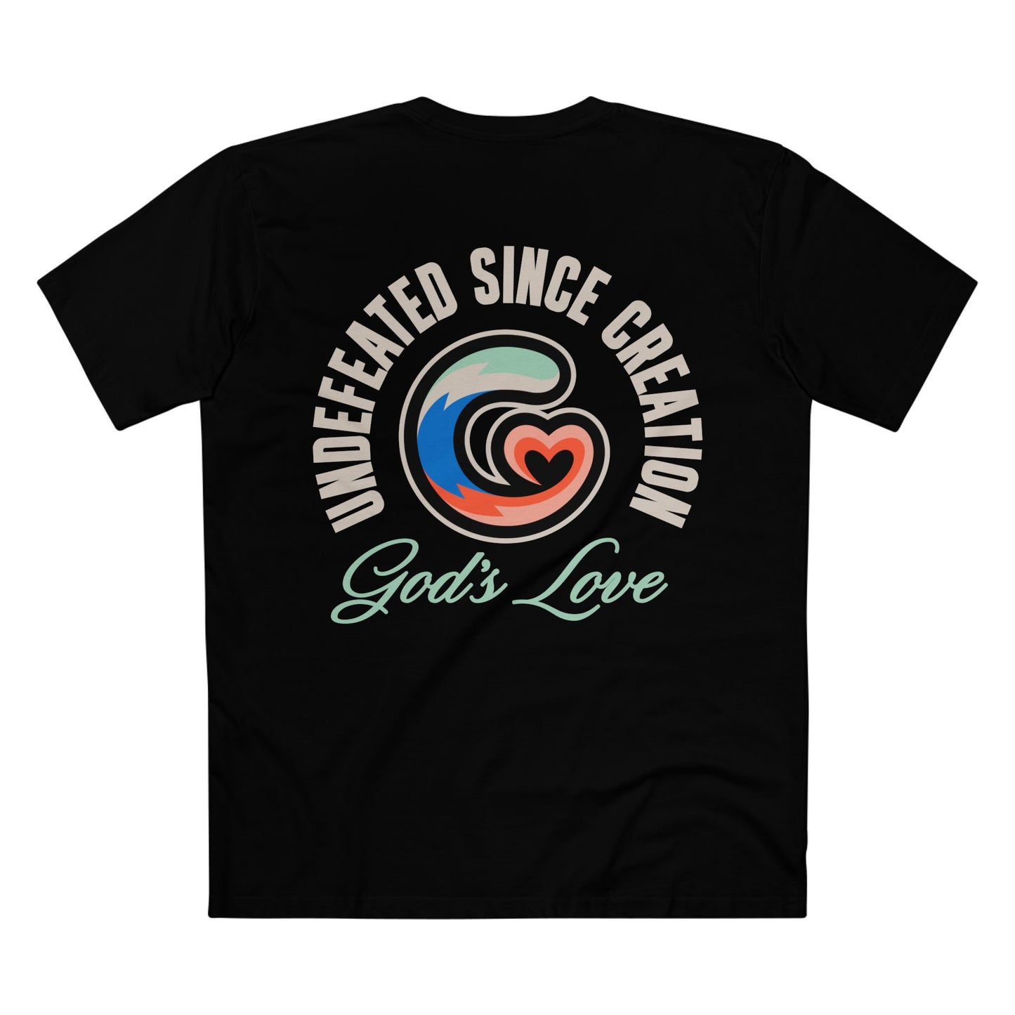 God's Love Graphic Tee | Undefeated Since Creation, Casual Wear, Gift for Him/Her, Shirt, Faith-based Apparel